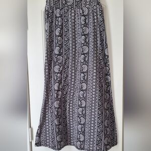 Joe B Black and white Floral maxi skirt